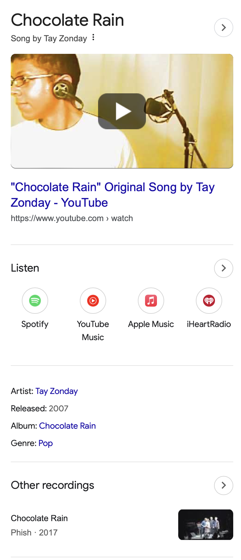 Chocolate Rain Original Song By Tay Zonday